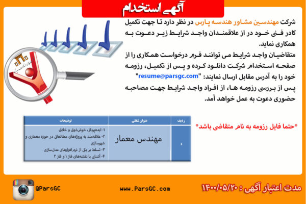 استخدام مهندس معمار
